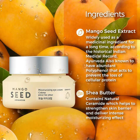 The Face Shop Mango Seed Moisturizing Eye Cream - Korean Skincare | Swadesiicart