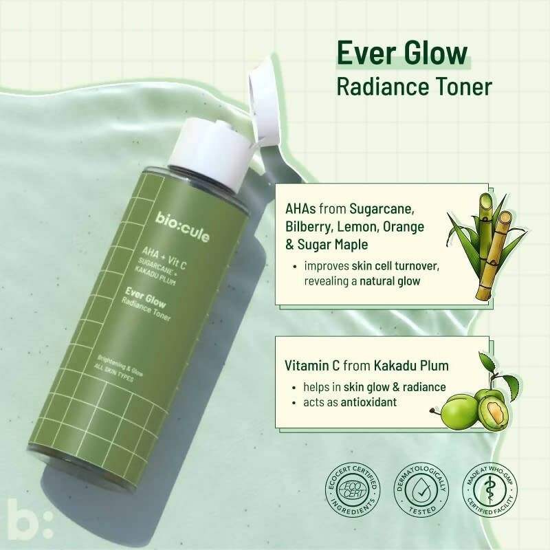 Biocule Ever Glow Radiance Vitamin C Face Toner - Swadesiicart