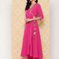 Ahalyaa Women's Traditional wear Kurta Set - Pink | Swadesiicart