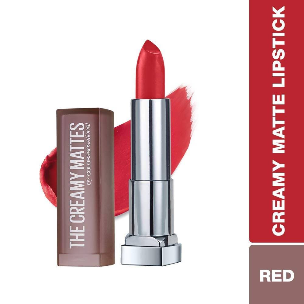 Maybelline New York Color Sensational Creamy Matte Lipstick / 647 Dare to be Red - Swadesiicart