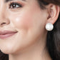 NVR Women's White Color Moon Stud Earrings | Swadesiicart