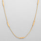 VOJ Gold-Polished Designer Chain With Gold Pipe | Swadesiicart