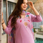The52 Lavender Women's Gorgeous Embroidered work Viscose Gadhwal Fabric Straight Kurta, Pant and Dupatta Set - Swadesiicart