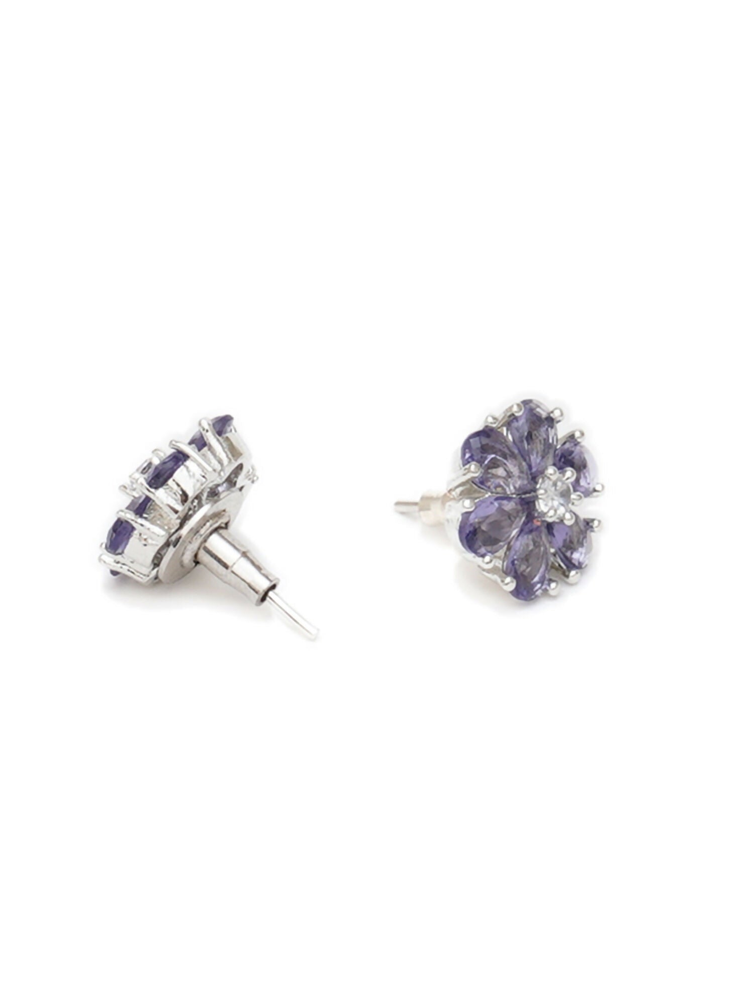 stone stud (grey) - Ruby Raang - Ruby Raang Studio
