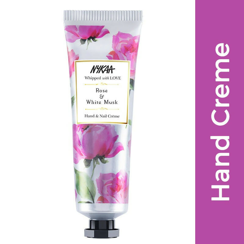 Nykaa Rose & White Musk Hand & Nail Creme - Swadesiicart