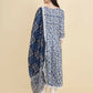 Designer Stylish Blue Rayon Stitched Suit With Dupatta - Tanisha | Swadesiicart