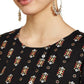 Anubhutee Women's Black Straight Kurti | Swadesiicart