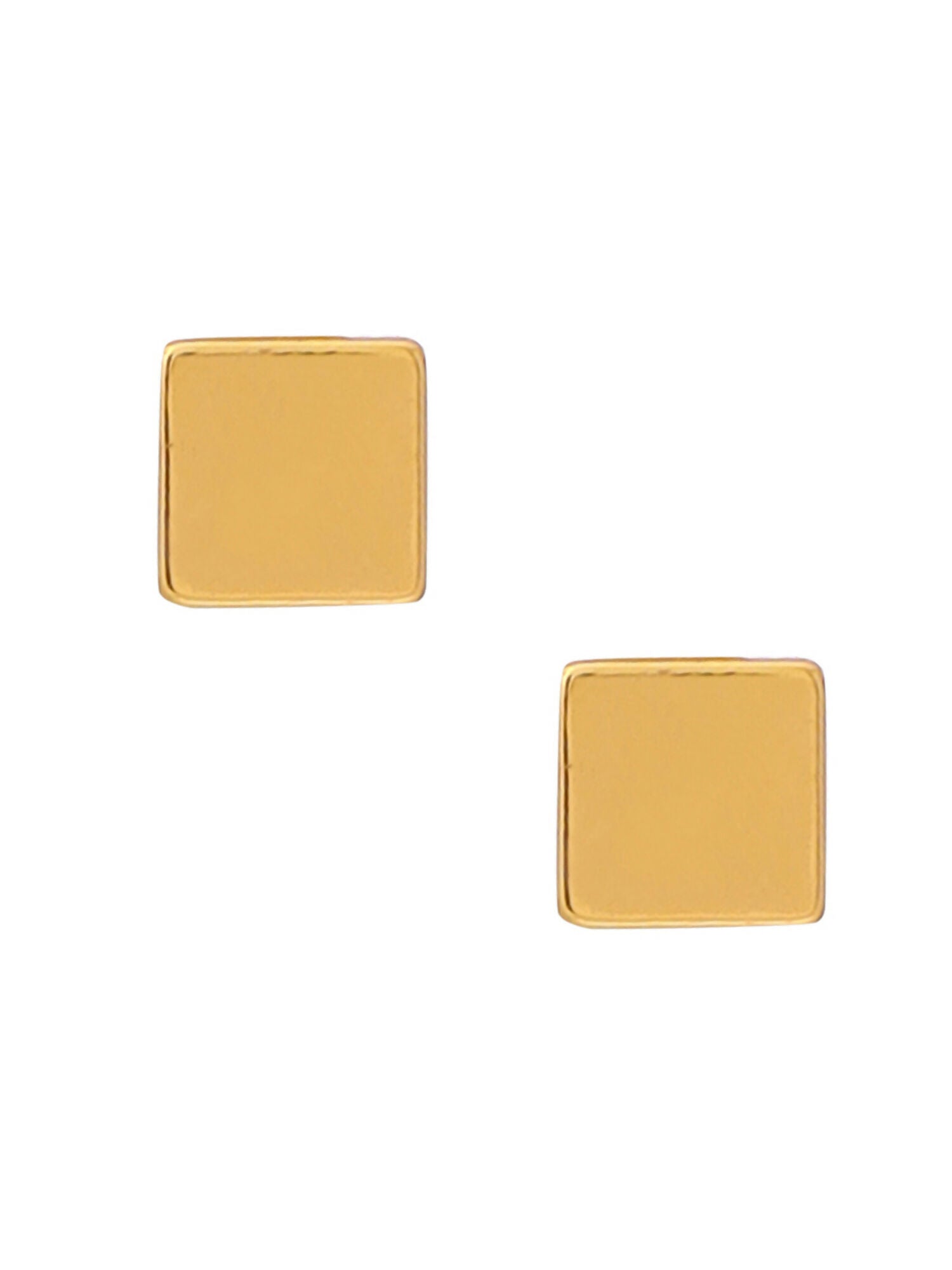 Ruby Raang Golden Square Studs | Swadesiicart