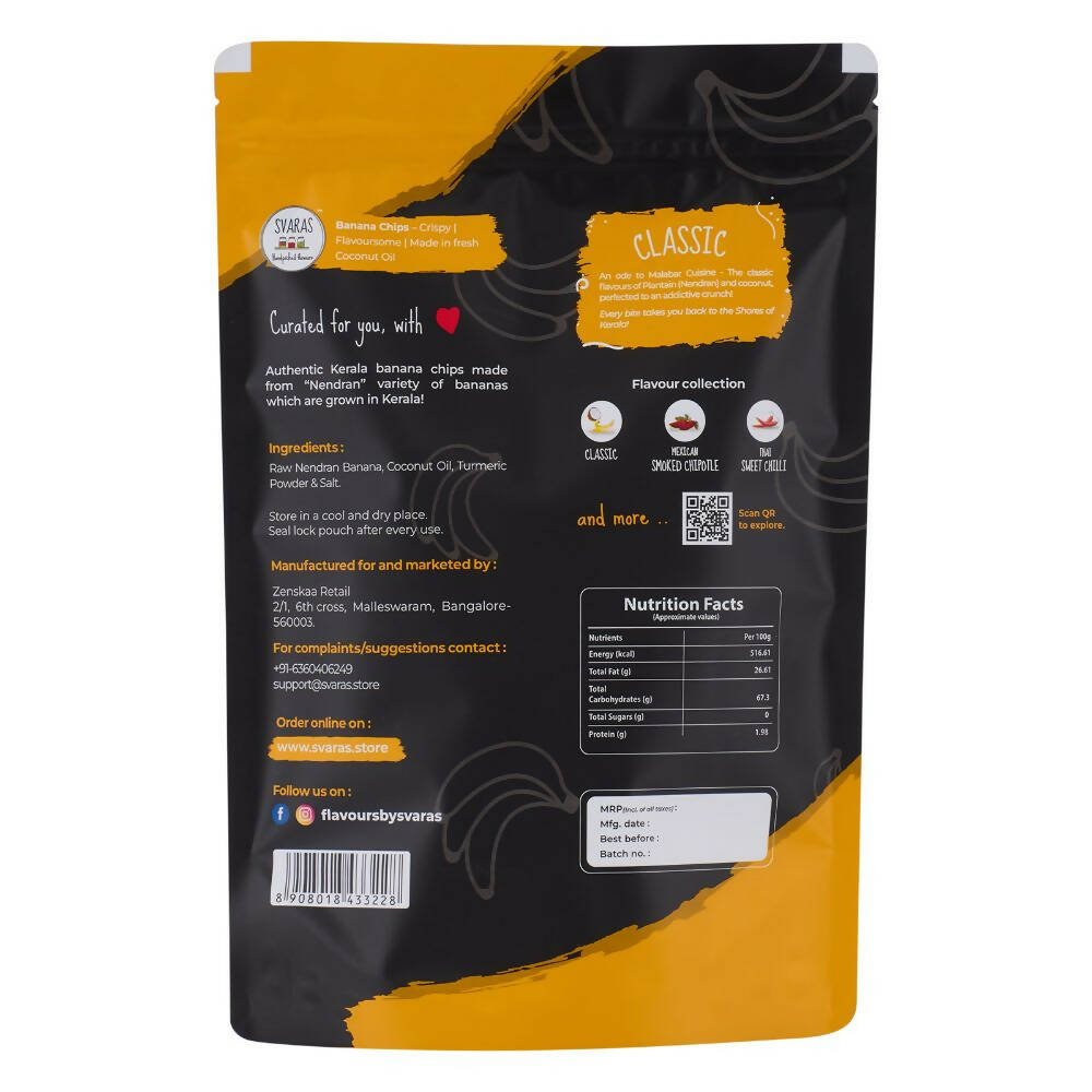 Svaras Kerala Banana Chips Classic - Swadesiicart