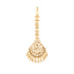 Nuyug 22K Gold-Plated Kundan Studded Maang Tikka Head Jewellery | Swadesiicart