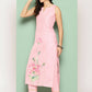 Ahalyaa Women's Traditional wear Kurta Set - Pink | Swadesiicart