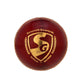 SG Bouncer Leather Ball - Red - Swadesiicart