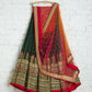Jyoti Fashion Red & Bottle Green Thread & 3mm Sequence Embroidery Georgette Lehenga Choli with Dupatta | Swadesiicart
