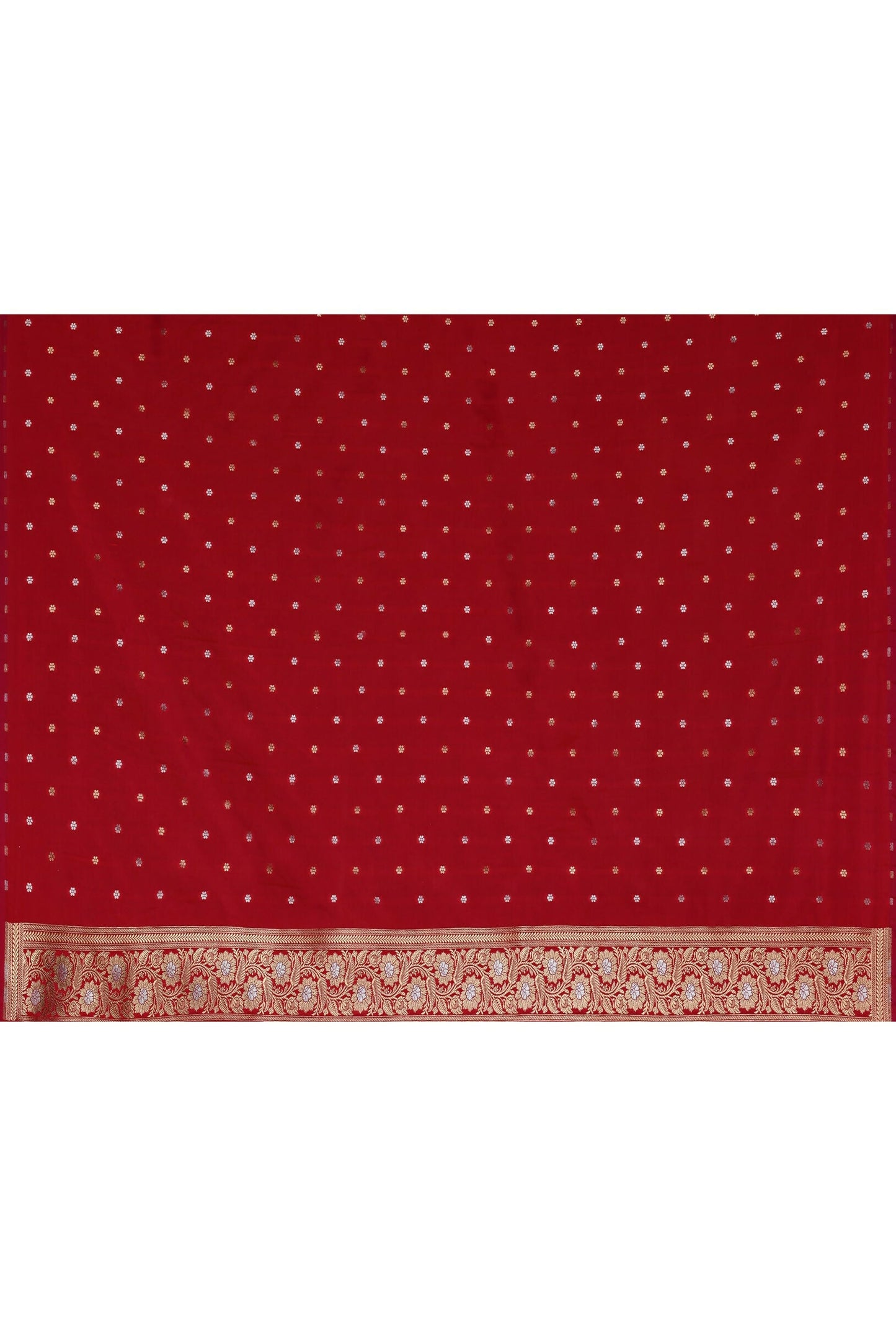 Joban Fashion Red Soft Pure Handloom Banarasi Silk Saree | Swadesiicart
