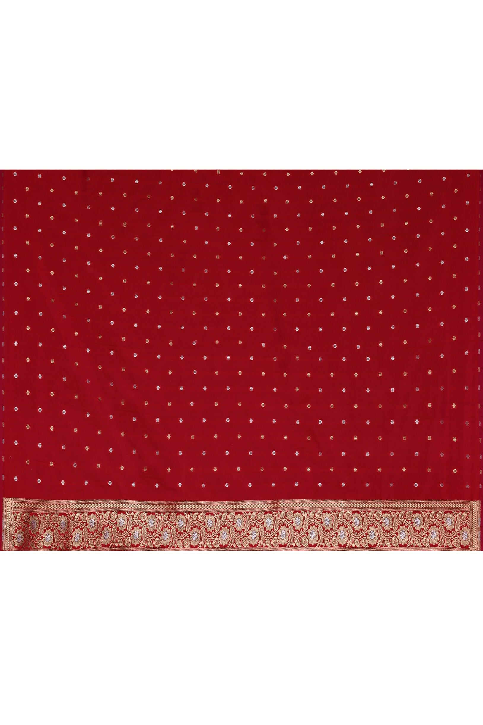 Joban Fashion Red Soft Pure Handloom Banarasi Silk Saree | Swadesiicart
