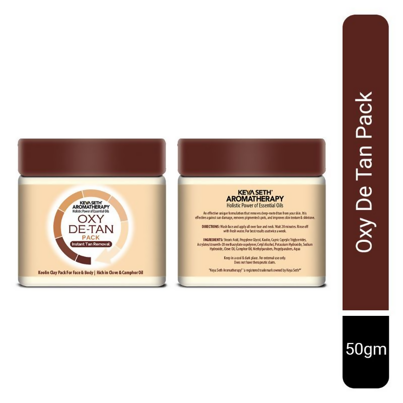 Keya Seth Aromatherapy Oxy De Tan Pack Instant Tan Removal - Swadesiicart