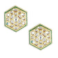 Gold-Toned White Kundan Contemporary Gold-Polished Studs Earrings - Ruby Raang - Swadesiicart
