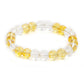 Clear Quartz & Citrine Yellow and White Beads Bracelet - Ruby Raang | Swadesiicart