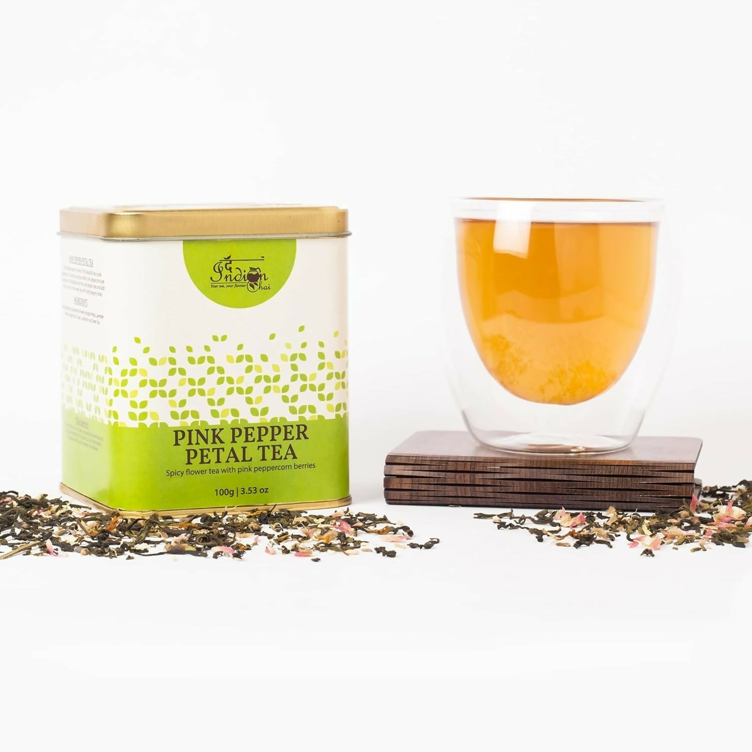 The Indian Chai – Pink Pepper Petal Tea | Swadesiicart