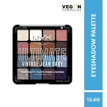 NYX Professional Makeup Ultimate Shadow Palette - Vintage Jeans - Swadesiicart