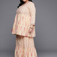 Ahalyaa Women's Traditional wear Co-ords - Tan - Swadesiicart