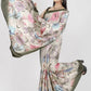 Aayaa Designer Printed Satin Saree - Multi Color