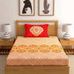 Dreamscape Pink Ethnic Motifs 144 TC Cotton Bedsheet with Pillow Covers - Swadesiicart