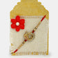 NVR Men Set of 2 Gold-Toned Ganesha Stone-Studded Rakhi With Roli Chawal | Swadesiicart