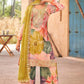 Vegaa Fashion Baby Pink Premium Chinon Embroidered Palazzo Suit - Swadesiicart