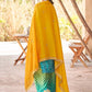 Vegaa Fashion Yellow Premium Chinon Embroidered Palazzo Suit - Swadesiicart