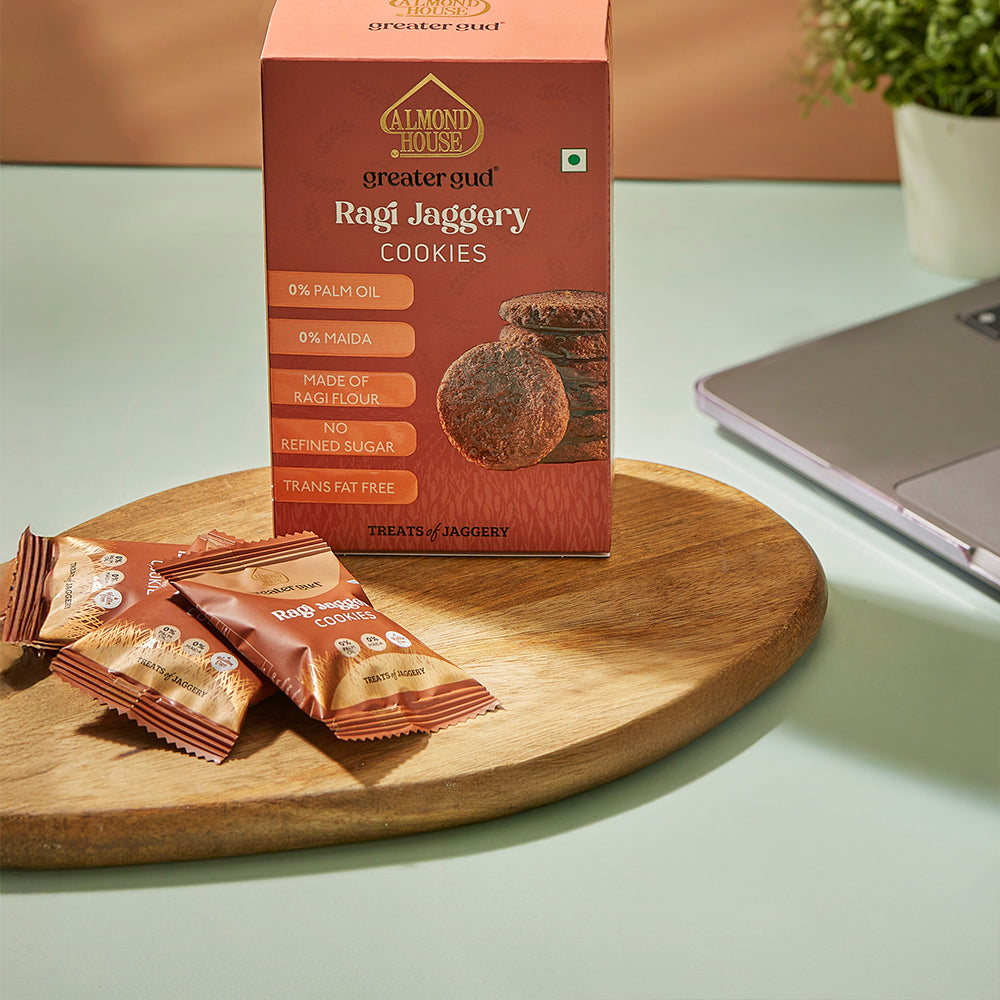 Almond House Ragi Jaggery Cookies | Swadesiicart