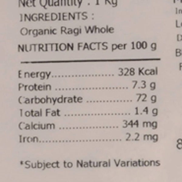Organic Ragi Flour