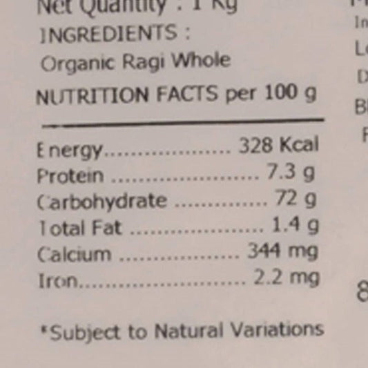 Organic Ragi Flour