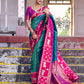 Anaita Rama Soft Silk Woven Saree With Blouse