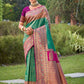 Anaita Rama Banarasi Saree With Blouse Piece