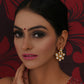 Kundan Earrings (Gold) - Ruby Raang - Ruby Raang Studio
