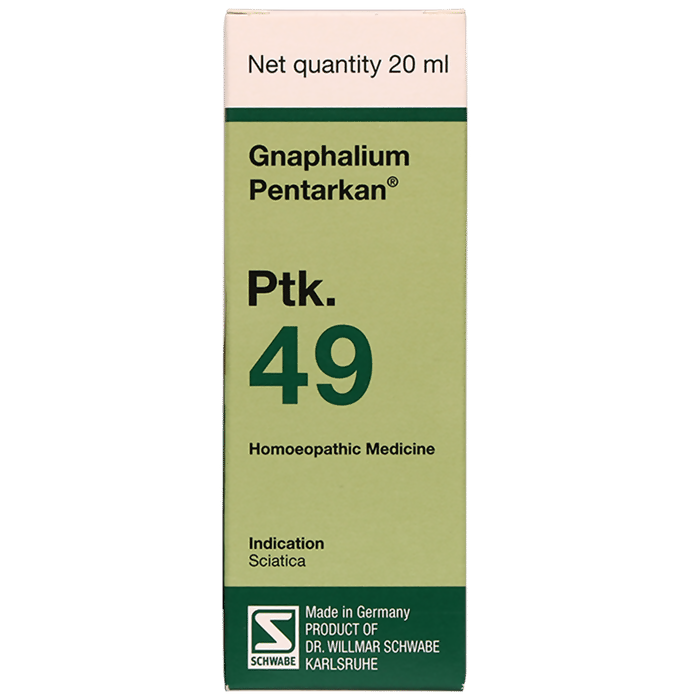 Dr. Willmar Schwabe Germany Gnaphalium Pentarkan Ptk. 49 Drops | Swadesiicart