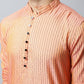 Even Apparels Red Color Pure Cotton Men's Kurta With Side Placket (STR1199) | Swadesiicart