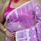Exclusive Collection Beautiful Purple Jaal Jamdani Saree - Swadesiicart