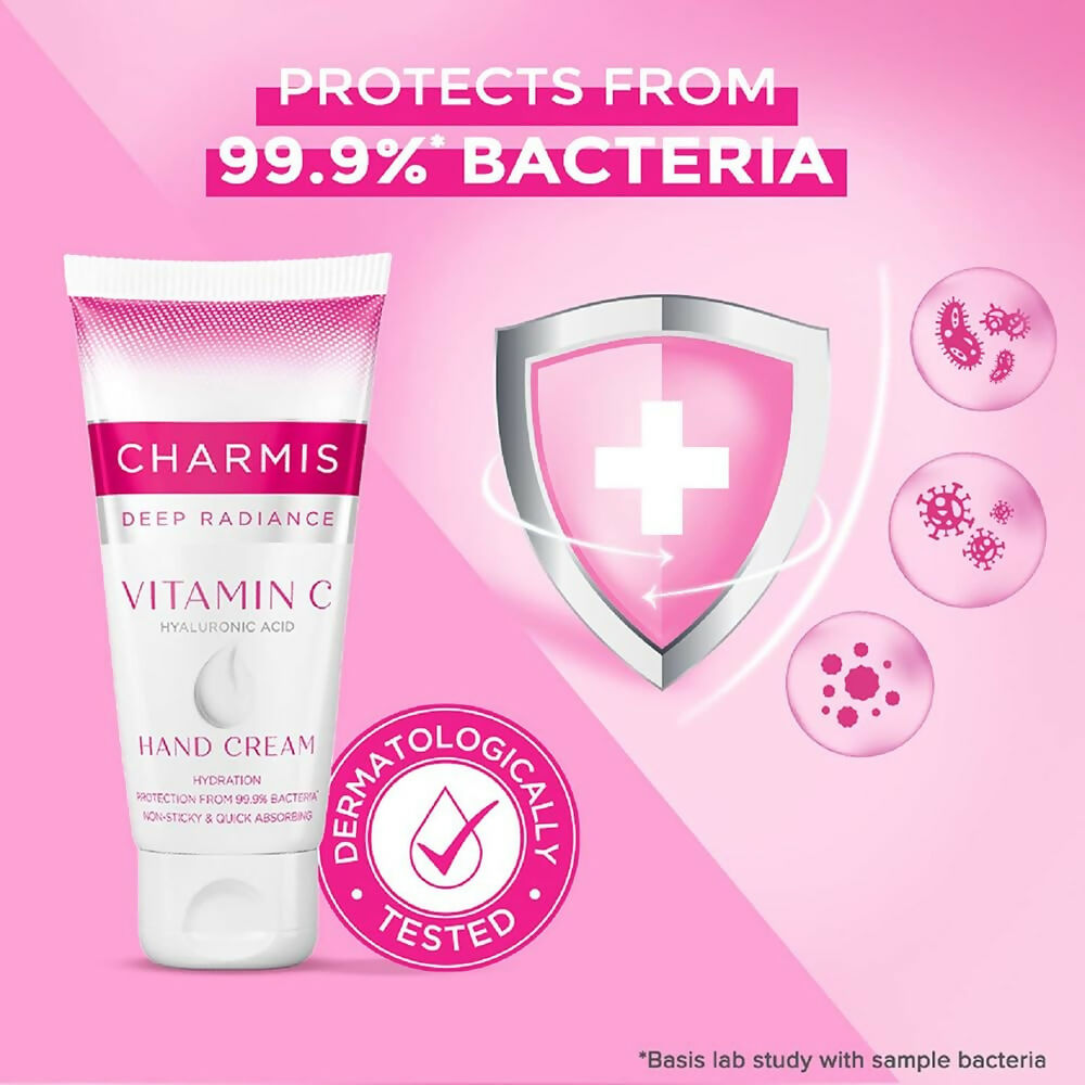 Charmis Deep Radiance Vitamin C Cream for Hands with Hyaluronic Acid - Swadesiicart