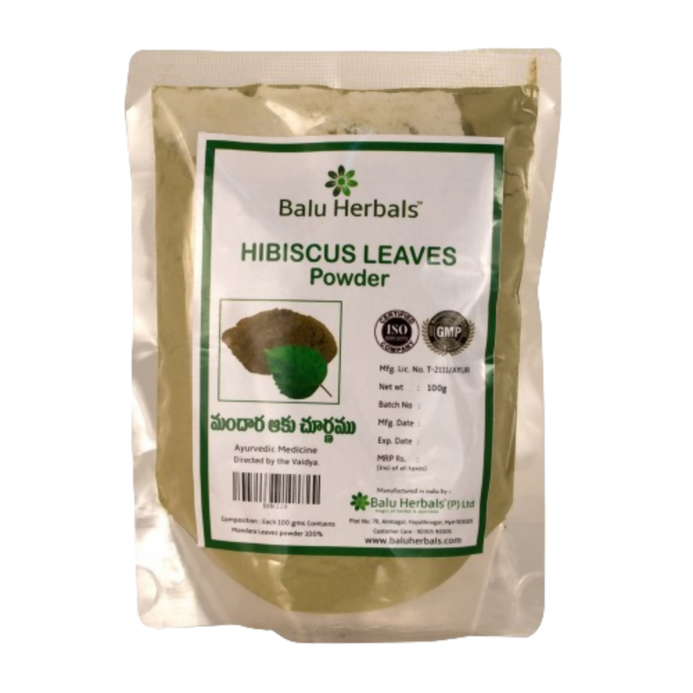 Balu Herbals Hibiscus (Mandara) Leaves Powder - Balu Herbals
