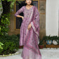 Vaasva Women's Chanderi Printed Suit Set With Pant And Printed Dupatta | Swadesiicart