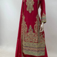 Lorenvalley Fashion Pink Chinon Embroidery With Sequince Work Salwar Kameez Stitched | Swadesiicart