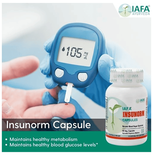 Iafa Ayuveda Insunorm Veg Capsules | Swadesiicart