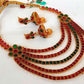 Multicolor Kemp Five Layer Necklace Set - Mokshi Collections