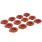 Tied Ribbons Brown Set of 12 Handmade Clay Terracotta Diyas | Swadesiicart