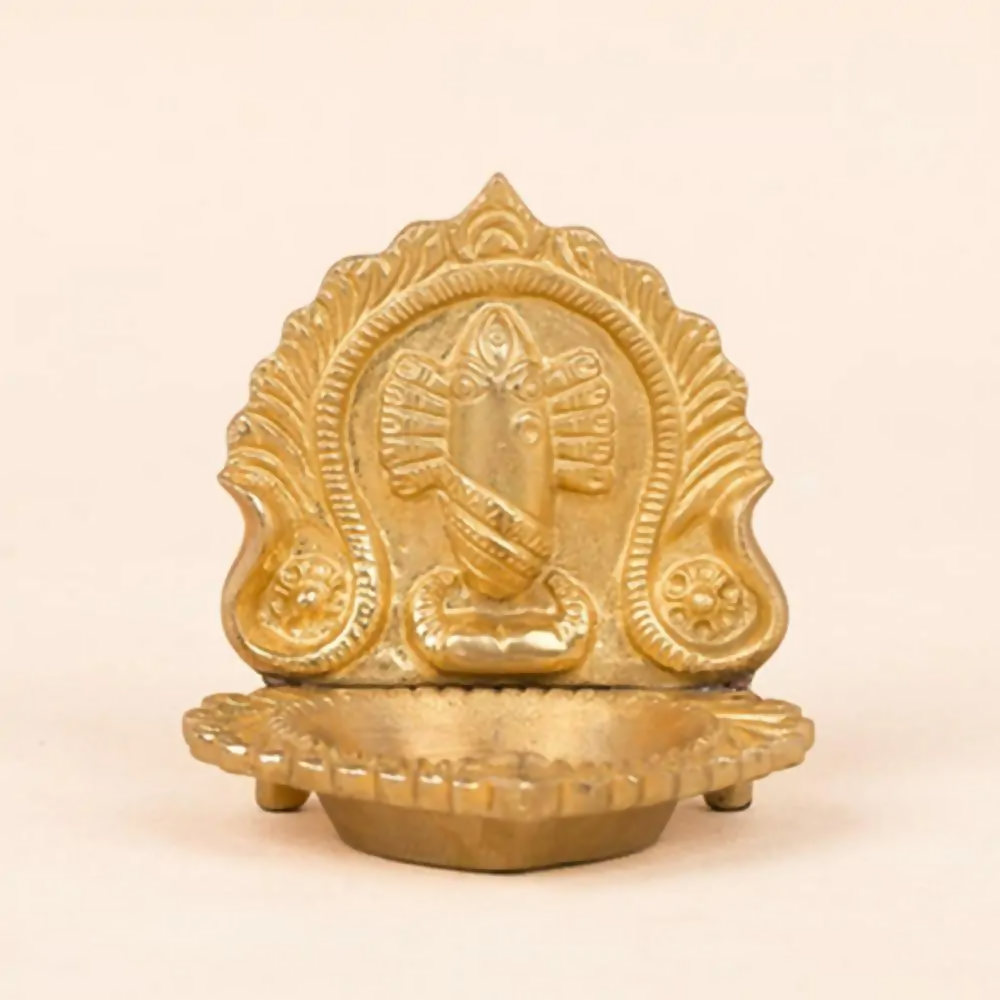 Isha Life Linga Bhairavi Brass Lamp | Swadesiicart