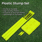 Cougar Plastic Cricket Stumps Set (Portable Plastic Wicket Set) with Stand & Bails - Swadesiicart