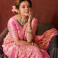 DEIANA'S Beautiful Designer Golden zari Soft Lichi Silk Saree - Peach - Swadesiicart