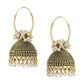 NVR Women Gold Toned Contemporary Jhumkas Earrings | Swadesiicart